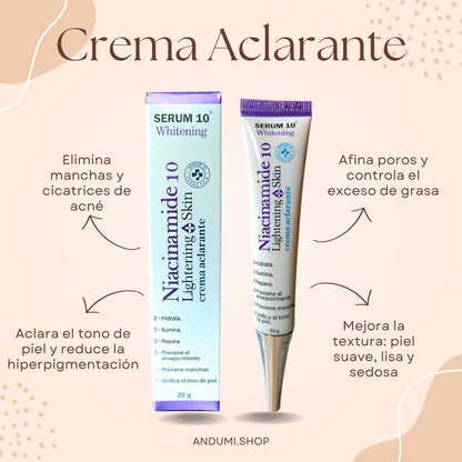 Jabón Niacinamida S10 🎉 Lleva Gratis Crema Aclarante🎁