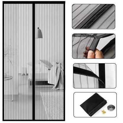 Puerta magnética de malla 102cm x 190cm: Especial contra zancudos y mosquitos 🦟 Oferta de Lanzamiento